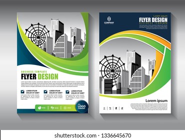 Business abstract vector template. Brochure design, cover modern layout, annual report, poster, flyer in A4 with colorful triangles, geometric shapes for tech, science, market with light background
