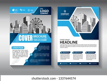 Business abstract vector template. Brochure design, cover modern layout, annual report, poster, flyer in A4 with colorful triangles, geometric shapes for tech, science, market with light background