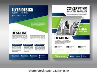 Business abstract vector template. Brochure design, cover modern layout, annual report, poster, flyer in A4 with colorful triangles, geometric shapes for tech, science, market with light background