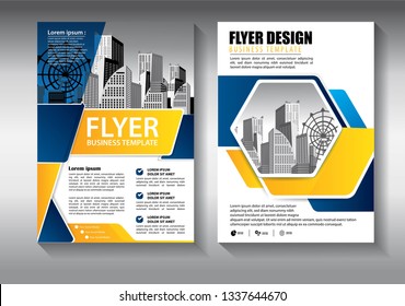 Business abstract vector template. Brochure design, cover modern layout, annual report, poster, flyer in A4 with colorful triangles, geometric shapes for tech, science, market with light background