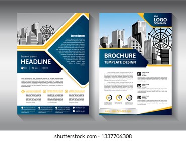 Business abstract vector template. Brochure design, cover modern layout, annual report, poster, flyer in A4 with colorful triangles, geometric shapes for tech, science, market with light background