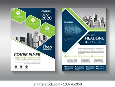 Business abstract vector template. Brochure design, cover modern layout, annual report, poster, flyer in A4 with colorful triangles, geometric shapes for tech, science, market with light background