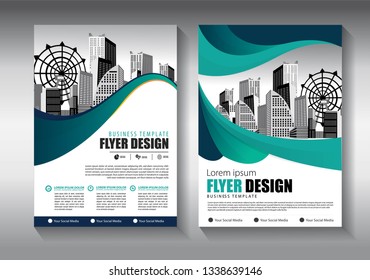 Business abstract vector template. Brochure design, cover modern layout, annual report, poster, flyer in A4 with colorful triangles, geometric shapes for tech, science, market with light background