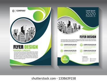 Business abstract vector template. Brochure design, cover modern layout, annual report, poster, flyer in A4 with colorful triangles, geometric shapes for tech, science, market with light background