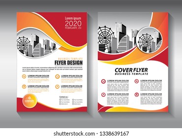 Business abstract vector template. Brochure design, cover modern layout, annual report, poster, flyer in A4 with colorful triangles, geometric shapes for tech, science, market with light background