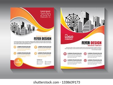 Business abstract vector template. Brochure design, cover modern layout, annual report, poster, flyer in A4 with colorful triangles, geometric shapes for tech, science, market with light background