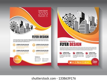 Business abstract vector template. Brochure design, cover modern layout, annual report, poster, flyer in A4 with colorful triangles, geometric shapes for tech, science, market with light background