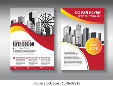 Business abstract vector template. Brochure design, cover modern layout, annual report, poster, flyer in A4 with colorful triangles, geometric shapes for tech, science, market with light background