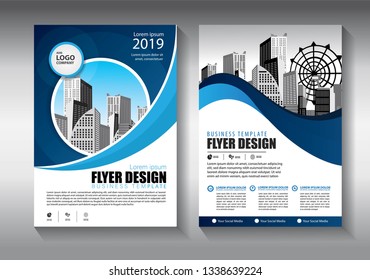 Business abstract vector template. Brochure design, cover modern layout, annual report, poster, flyer in A4 with colorful triangles, geometric shapes for tech, science, market with light background