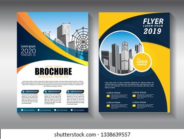 Business abstract vector template. Brochure design, cover modern layout, annual report, poster, flyer in A4 with colorful triangles, geometric shapes for tech, science, market with light background