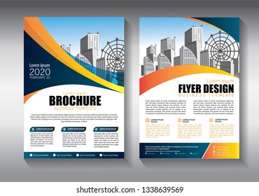 Business abstract vector template. Brochure design, cover modern layout, annual report, poster, flyer in A4 with colorful triangles, geometric shapes for tech, science, market with light background