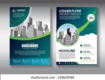 Business abstract vector template. Brochure design, cover modern layout, annual report, poster, flyer in A4 with colorful triangles, geometric shapes for tech, science, market with light background