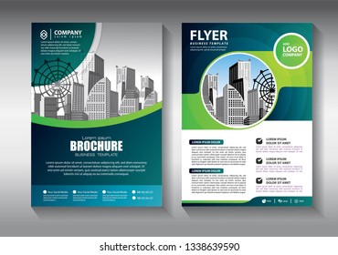 Business abstract vector template. Brochure design, cover modern layout, annual report, poster, flyer in A4 with colorful triangles, geometric shapes for tech, science, market with light background