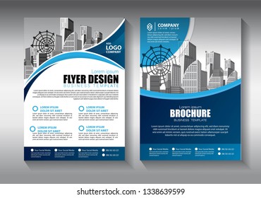 Business abstract vector template. Brochure design, cover modern layout, annual report, poster, flyer in A4 with colorful triangles, geometric shapes for tech, science, market with light background