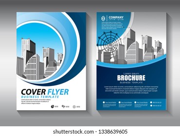 Business abstract vector template. Brochure design, cover modern layout, annual report, poster, flyer in A4 with colorful triangles, geometric shapes for tech, science, market with light background