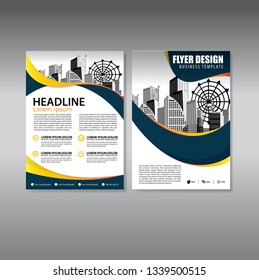 Business abstract vector template. Brochure design, cover modern layout, annual report, poster, flyer in A4 with colorful triangles, geometric shapes for tech, science, market with light background