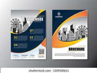 Business abstract vector template. Brochure design, cover modern layout, annual report, poster, flyer in A4 with colorful triangles, geometric shapes for tech, science, market with light background