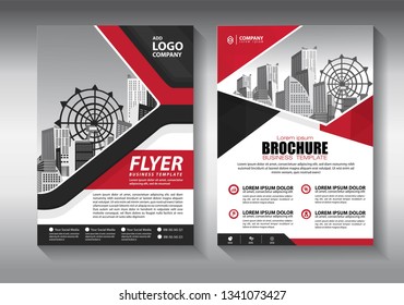 Business abstract vector template. Brochure design, cover modern layout, annual report, poster, flyer in A4 with colorful triangles, geometric shapes for tech, science, market with light background