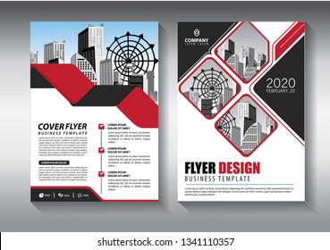Business abstract vector template. Brochure design, cover modern layout, annual report, poster, flyer in A4 with colorful triangles, geometric shapes for tech, science, market with light background