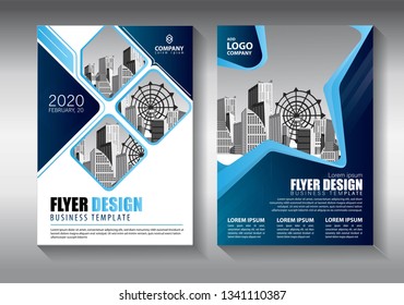 Business abstract vector template. Brochure design, cover modern layout, annual report, poster, flyer in A4 with colorful triangles, geometric shapes for tech, science, market with light background