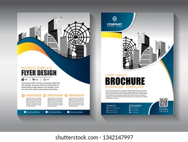 Business abstract vector template. Brochure design, cover modern layout, annual report, poster, flyer in A4 with colorful triangles, geometric shapes for tech, science, market with light background