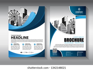Business abstract vector template. Brochure design, cover modern layout, annual report, poster, flyer in A4 with colorful triangles, geometric shapes for tech, science, market with light background