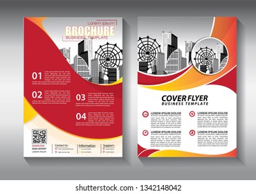 Business abstract vector template. Brochure design, cover modern layout, annual report, poster, flyer in A4 with colorful triangles, geometric shapes for tech, science, market with light background