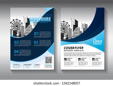 Business abstract vector template. Brochure design, cover modern layout, annual report, poster, flyer in A4 with colorful triangles, geometric shapes for tech, science, market with light background