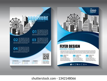 Business abstract vector template. Brochure design, cover modern layout, annual report, poster, flyer in A4 with colorful triangles, geometric shapes for tech, science, market with light background