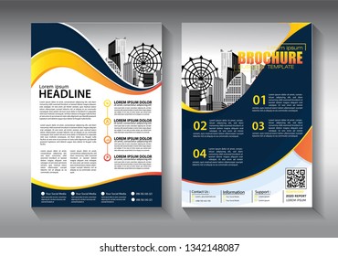 Business abstract vector template. Brochure design, cover modern layout, annual report, poster, flyer in A4 with colorful triangles, geometric shapes for tech, science, market with light background