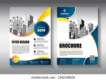 Business abstract vector template. Brochure design, cover modern layout, annual report, poster, flyer in A4 with colorful triangles, geometric shapes for tech, science, market with light background
