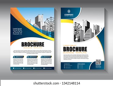 Business abstract vector template. Brochure design, cover modern layout, annual report, poster, flyer in A4 with colorful triangles, geometric shapes for tech, science, market with light background