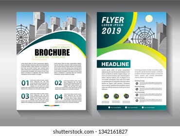 Business abstract vector template. Brochure design, cover modern layout, annual report, poster, flyer in A4 with colorful triangles, geometric shapes for tech, science, market with light background