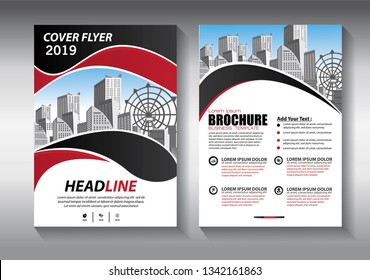 Business abstract vector template. Brochure design, cover modern layout, annual report, poster, flyer in A4 with colorful triangles, geometric shapes for tech, science, market with light background