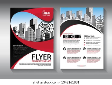 Business abstract vector template. Brochure design, cover modern layout, annual report, poster, flyer in A4 with colorful triangles, geometric shapes for tech, science, market with light background