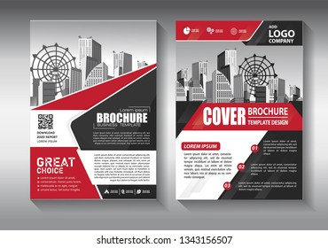 Business abstract vector template. Brochure design, cover modern layout, annual report, poster, flyer in A4 with colorful triangles, geometric shapes for tech, science, market with light background