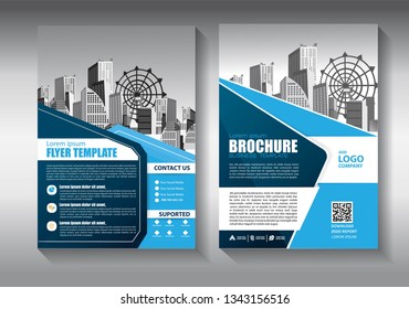 Business abstract vector template. Brochure design, cover modern layout, annual report, poster, flyer in A4 with colorful triangles, geometric shapes for tech, science, market with light background