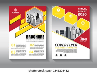 Business abstract vector template. Brochure design, cover modern layout, annual report, poster, flyer in A4 with colorful triangles, geometric shapes for tech, science, market with light background