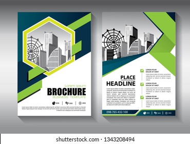 Business abstract vector template. Brochure design, cover modern layout, annual report, poster, flyer in A4 with colorful triangles, geometric shapes for tech, science, market with light background