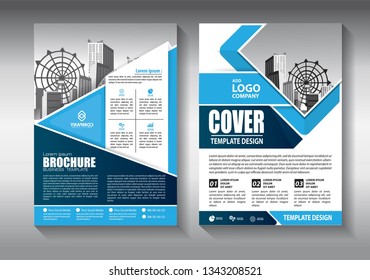 Business abstract vector template. Brochure design, cover modern layout, annual report, poster, flyer in A4 with colorful triangles, geometric shapes for tech, science, market with light background