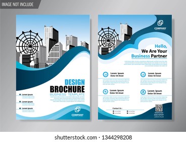 Business abstract vector template. Brochure design, cover modern layout, annual report, poster, flyer in A4 with colorful triangles, geometric shapes for tech, science, market with light background