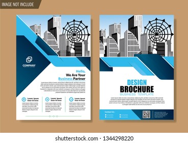 Business abstract vector template. Brochure design, cover modern layout, annual report, poster, flyer in A4 with colorful triangles, geometric shapes for tech, science, market with light background