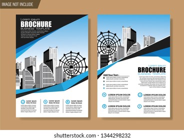 Business abstract vector template. Brochure design, cover modern layout, annual report, poster, flyer in A4 with colorful triangles, geometric shapes for tech, science, market with light background