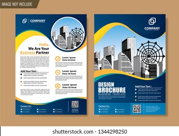 Business abstract vector template. Brochure design, cover modern layout, annual report, poster, flyer in A4 with colorful triangles, geometric shapes for tech, science, market with light background