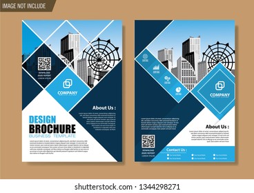 Business abstract vector template. Brochure design, cover modern layout, annual report, poster, flyer in A4 with colorful triangles, geometric shapes for tech, science, market with light background