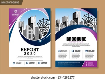 Business abstract vector template. Brochure design, cover modern layout, annual report, poster, flyer in A4 with colorful triangles, geometric shapes for tech, science, market with light background