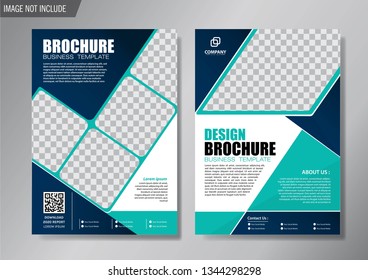 Business abstract vector template. Brochure design, cover modern layout, annual report, poster, flyer in A4 with colorful triangles, geometric shapes for tech, science, market with light background
