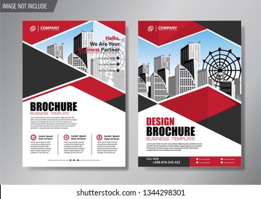Business abstract vector template. Brochure design, cover modern layout, annual report, poster, flyer in A4 with colorful triangles, geometric shapes for tech, science, market with light background