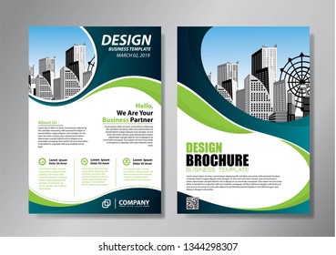 Business abstract vector template. Brochure design, cover modern layout, annual report, poster, flyer in A4 with colorful triangles, geometric shapes for tech, science, market with light background