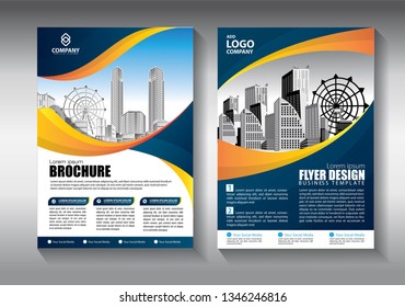 Business abstract vector template. Brochure design, cover modern layout, annual report, poster, flyer in A4 with colorful triangles, geometric shapes for tech, science, market with light background